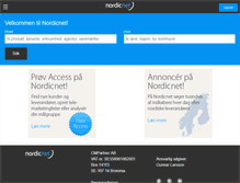 Tablet Screenshot of nordicnet.dk